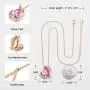 CDE Love Heart Pendant Necklaces for Women Silver Tone Rose Gold Tone Crystals Birthstone Valentines Day Jewelry Gifts for Women Party/Anniversary Day/Birthday