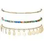kelistom Boho Anklet Bracelet for Women Teen Girls, Handmade Elphant Sun Turtle Shell Ankle Bracelets Summer Foot Jewelry