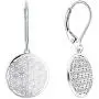 JO WISDOM 925 Sterling Silver Flower of Life Drop&Dangle Leverback Earrings JO WISDOM 925 Sterling Silver Flower of Life Drop&Dangle Leverback Earrings