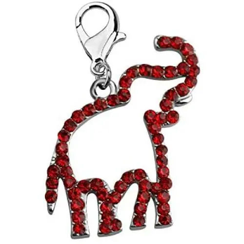 AKTAP Delta Sigma Theta Red Elephant Zipper Charm for Women Girl DST Sorority Gift AKTAP Delta Sigma Theta Red Elephant Zipper Charm for Women Girl DST Sorority Gift