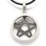 Trilogy Jewelry Pewter Pagan Pentagram Pendant on Leather Necklace with 5 Swarovski Crystal Birthday Trilogy Jewelry Pewter Pagan Pentagram Pendant on Leather Necklace with 5 Swarovski Crystal Birthday