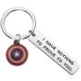 UJIMS Avengers Quotes Keychain Avengers Inspire Gift I Have Nothing to Prove to You Comic Keychain for Avenger Fan BFF Captain America Jewelry