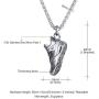 U7 Sport Shoe Necklace Stainless Steel Personalised Runnig Shoe Pendant, Gift for Runner