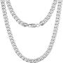AOOVOO Cuban Link Chain for Men Boys Women Teen Girls, 9mm Wide 24 Inches Length Nickel-Free Hypoallergenic Jewelry Necklaces, Gold Plated/Stainless Steel with Gift Box
