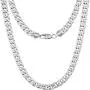AOOVOO Cuban Link Chain for Men Boys Women Teen Girls, 9mm Wide 24 Inches Length Nickel-Free Hypoallergenic Jewelry Necklaces, Gold Plated/Stainless Steel with Gift Box
