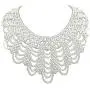 Fuqimanman2020 Pearl Beaded False Collar Choker Necklace Hand Woven Trendy Tassel Necklace Dainty Faux Pearl Necklace for Women Girls Jewelry