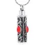 constantlife Cremation Jewelry for Ashes Crystal Stainless Steel Cylinder Urn Pendant Memorial Necklace Keepsake for Women/Men constantlife Cremation Jewelry for Ashes Crystal Stainless Steel Cylinder Urn Pendant Memorial Necklace Keepsake for Women/Men
