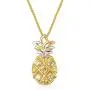 AOBOCO Sterling Silver Pineapple Necklace Gold Plated Pendant,Jewelry Gift for Women AOBOCO Sterling Silver Pineapple Necklace Gold Plated Pendant,Jewelry Gift for Women