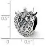 925 Sterling Silver Charm For Bracelet Strawberry Bead Food Drink Fine Jewelry For Women Gifts For Her