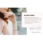 Parade of Jewels Genuine Quartz Adjustable''Bolo'' Bracelet in Sterling Silver