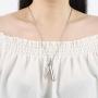 XIUDA Cremation Jewelry Urn Necklace for Ashes with Angel Wing Charm & Cylinder Eternity Stainless Steel