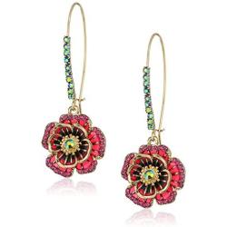 Betsey Johnson Rose Dangle Earring