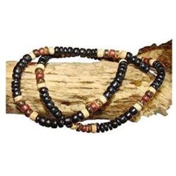 Bear Pride Bead Necklace - Gay Pride Bear Flag Colors
