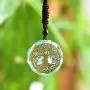 Orgone Pendant Necklace Round Tree of Life Chakra Healing Crystals Stones Necklace Healing Jewelry Men Women Orgone Pendant Necklace Round Tree of Life Chakra Healing Crystals Stones Necklace Healing Jewelry Men Women