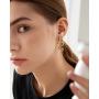 Vivid Snake Earrings Women 18K Gold Plated Stainless Steel Dangle Earring Gold Snake Stud Earrings for Women Large