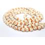 IS4A White Tulsi Japa Mala 108+1 8mm Hare Rama Hare Krishna Beads
