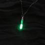 Davitu Cute Time Hourglass Glow in The Dark Pendnat Necklaces Jewelry Wish Glass Bottle Phosphor Glowing Necklaces for Women Gifts 2017 - (Metal Color: CW07561)