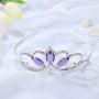 Princess Crown Sofia The First Tiara and Magic Amulet & Princess Waterdrop Pendant Necklace for Girls Perfect Birthday/Christmas Gift