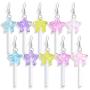 DAMLENG 5 Pairs Funny Cute Resin Colorful Star Lollipop Drop Earring Handmade Candy Simulation Food Dangle Earring for Women Girl Exaggerated Trend Style Jewelry