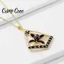 Cring Coco Custom Name Necklace Personalized 14K Gold Plated Hawaiian Series Pendant Jewelry Customized Engraving Date/Text, Inspirational Gifts for Person You Love