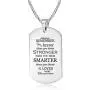 VNOX Engraved Inpsirational Quote Dog Tag Pendant Necklace Brithday Graduation Gift for Son Daughter Dad Husband Best Friend VNOX Engraved Inpsirational Quote Dog Tag Pendant Necklace Brithday Graduation Gift for Son Daughter Dad Husband Best Friend