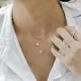PAVOI 14K Gold Plated Sterling Silver Dot Pendant | Layered Necklaces | Gold Necklaces for Women | 18'' Length with a 2'' Extension