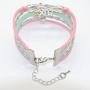 HCChanshi Fox Bracelet Jewelry Infinity Love Fox Gifts Fox Jewelry Bracelet Gifts for Girls, Women, Men, Fox Valentine Gifts Fox Themed Gifts Fox Wedding Gifts