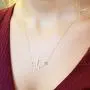 GELIN 14k Solid Gold 0,01 ct Diamond Heartbeat Cardiogram Pendant Chain Necklace for Women,18 INCH GELIN 14k Solid Gold 0,01 ct Diamond Heartbeat Cardiogram Pendant Chain Necklace for Women,18 INCH