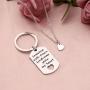 SEIRAA Down Syndrome Awareness Keychain Necklace Set Down Syndrome Support Gift for New Mom Family Jewelry
