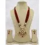 Babosa Sakhi Indian Jaipuri Necklace Red Meenakari Kundan Woman Pendant Ethnic Jewelry Set SRN07R Babosa Sakhi Indian Jaipuri Necklace Red Meenakari Kundan Woman Pendant Ethnic Jewelry Set SRN07R