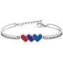 BAUNA Bisexual Pride Bracelet Bisexuality Pride Flag Jewelry for Her It Takes A Lot of Courage to Become Who You Really are Rainbow Gifts