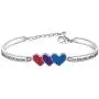 BAUNA Bisexual Pride Bracelet Bisexuality Pride Flag Jewelry for Her It Takes A Lot of Courage to Become Who You Really are Rainbow Gifts