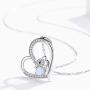 Cuoka Opal Necklace Mouse Necklace 925 Sterling Silver Mouse Gifts for Women Mouse Jewelry Opal Necklace for Women