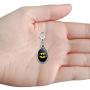 GRAPHICS & MORE Batman Classic Bat Shield Logo Antiqued Bracelet Pendant Zipper Pull Oval Charm with Lobster Clasp
