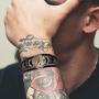 Burpada Leather Bracelet Zodiac 12 Constellation Handmade Punk Braided Rope Bangle