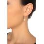 HinsonGayle AAA Handpicked 9-9.5mm Baroque Freshwater Cultured Pearl Dangle Earrings Sterling Silver
