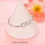 925 Sterling Silver Infinity Inspirational Bracelet With Message''Always My Sister, Forever My Friend'', Adjustable Sisters Bracelets Friendship Jewelry for Women Girls