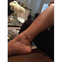 Gold Ankle Bracelets for Women Silver Anklets Heart Anklet Wave String Ankle Bracelets Boho Beach Foot Jewelry