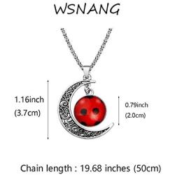 WSNANG Good Luck Ladybug Jewelry Ladybug Gift Ladybug Lover Gift Insect Lover Gift Wish Lucky Gift for Women Girl