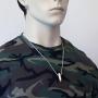 9mm Luger Bullet Jewelry Necklace Hand Polished Brass and Copper Finish
