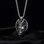 Feilong 22inch Mens Stainless Steel Necklace,Gothic Mens Necklaces & Pendants Dragon and Skull Necklace for Men Birthday Gifts for Men
