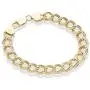 Miabella 18K Gold Over Sterling Silver Italian 9mm Double Curb Link Chain Bracelet for Women Men, 6.5, 7, 7.5, 8 Inch 925 Charm Bracelet Made in Italy