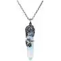 MANIFO Valentines Day Gifts Flower Wrapped Crystal Point Necklace Natural Healing Gemstone Pendant Necklace for Women MANIFO Valentines Day Gifts Flower Wrapped Crystal Point Necklace Natural Healing Gemstone Pendant Necklace for Women