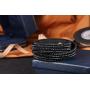 Barzel Leather Created Austrian Crystals Wrap Bracelets (Many Options Available)