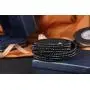Barzel Leather Created Austrian Crystals Wrap Bracelets (Many Options Available)