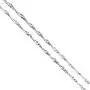 AmyRT Jewelry 2mm Titanium Steel Silver Singapore Chain Necklaces for Women 16 to 30 Inches