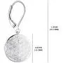 JO WISDOM 925 Sterling Silver Flower of Life Drop&Dangle Leverback Earrings JO WISDOM 925 Sterling Silver Flower of Life Drop&Dangle Leverback Earrings