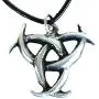 Trilogy Jewelry Pewter Triple Moon Goddess Pagan Pendant on Leather Necklace Trilogy Jewelry Pewter Triple Moon Goddess Pagan Pendant on Leather Necklace