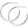 Silpada Lune 3/4 Concave Hoop Earrings in Sterling Silver