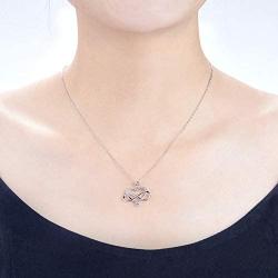 BFF&UNICORN Best Gifts for Women, S925 Sterling Silver Mom Necklace Birthday Mothers Day Jewelry Gifts for Mom Wife from Daughter Husband
